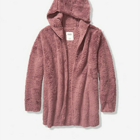 VS SHERPA CARDIGAN IN COCOA POWDER(XS/S) (M/L) - Picture 8 of 8